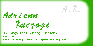 adrienn kuczogi business card